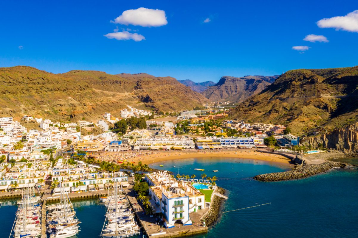 Puerto de Mogan town on the coast of Gran Canaria island, Spain.