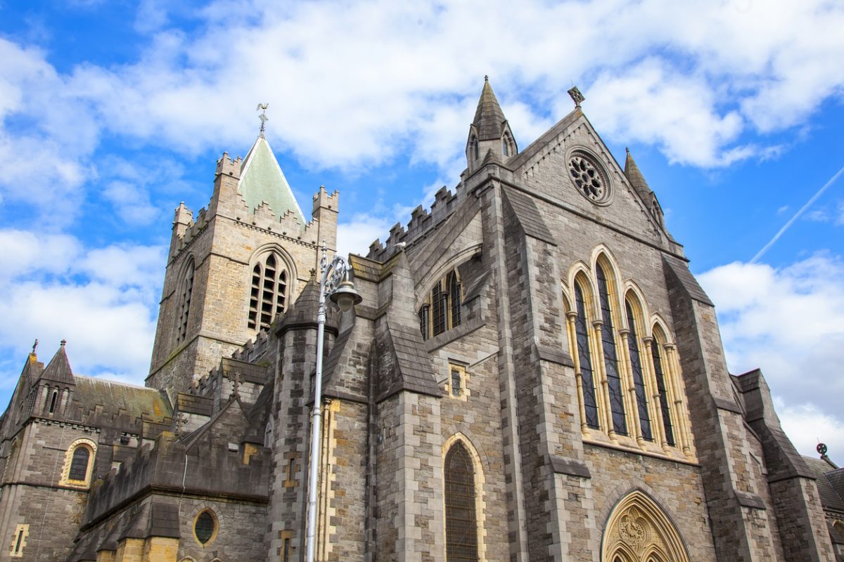 Dublin, Ireland - 12 May, 2021: Christ Church Cathedral view (The Cathedral of the Holy Trinity)