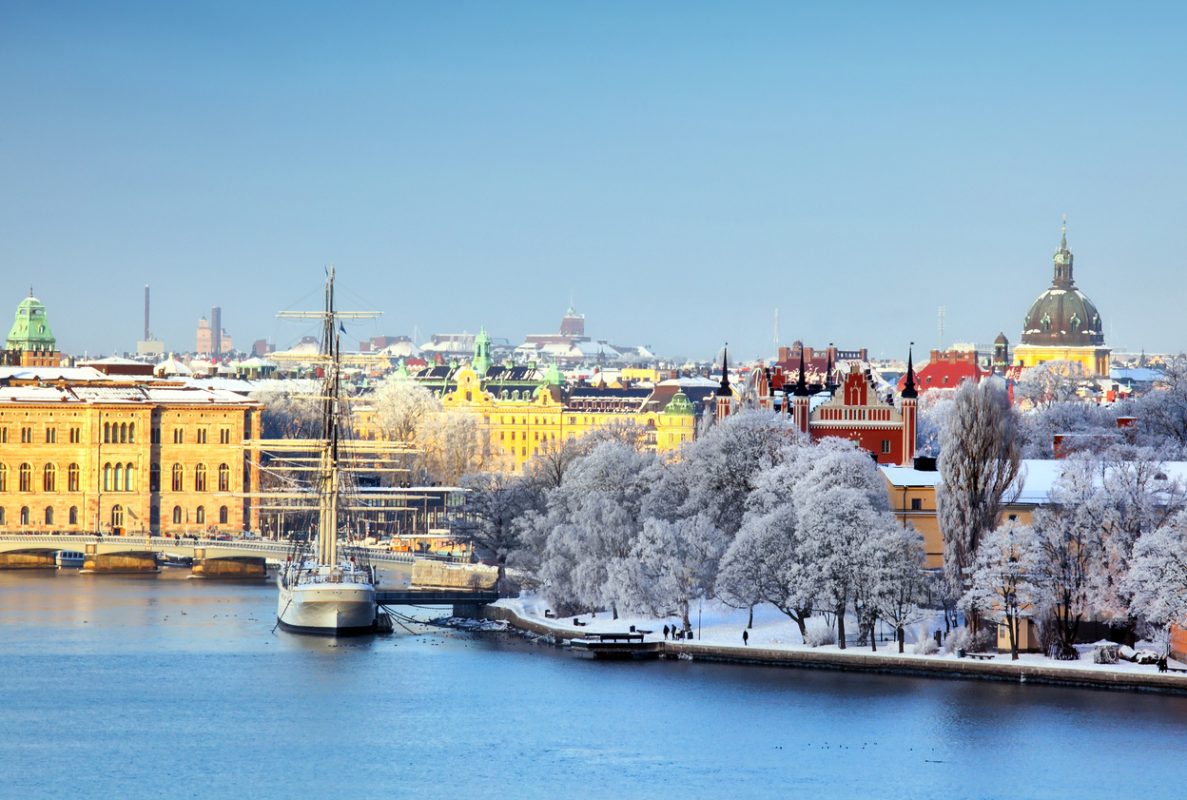 Stockholm City at winter
