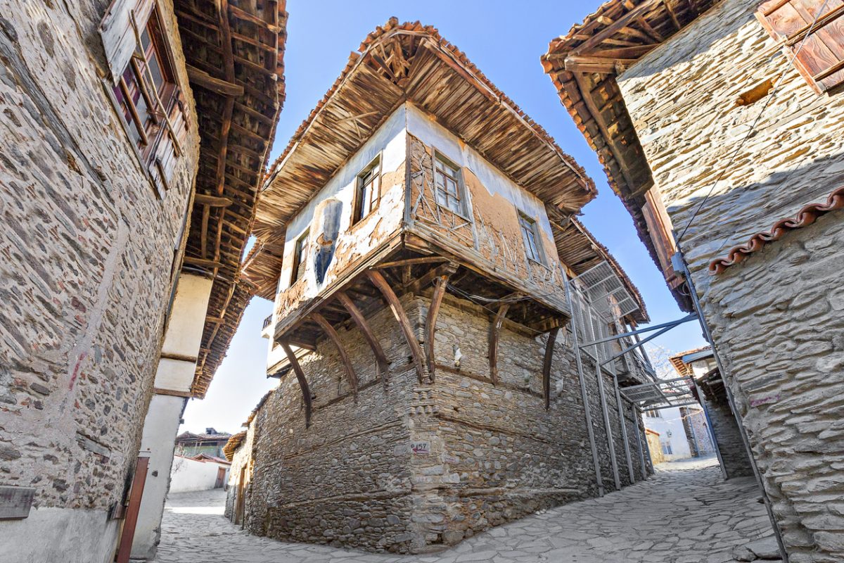 Old houses in the village of Birgi, in the province of Izmir, Turkey.