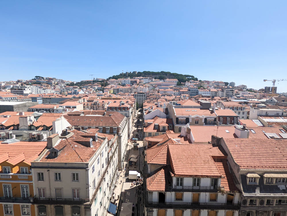 Miradouro looking over the city of Lisbon