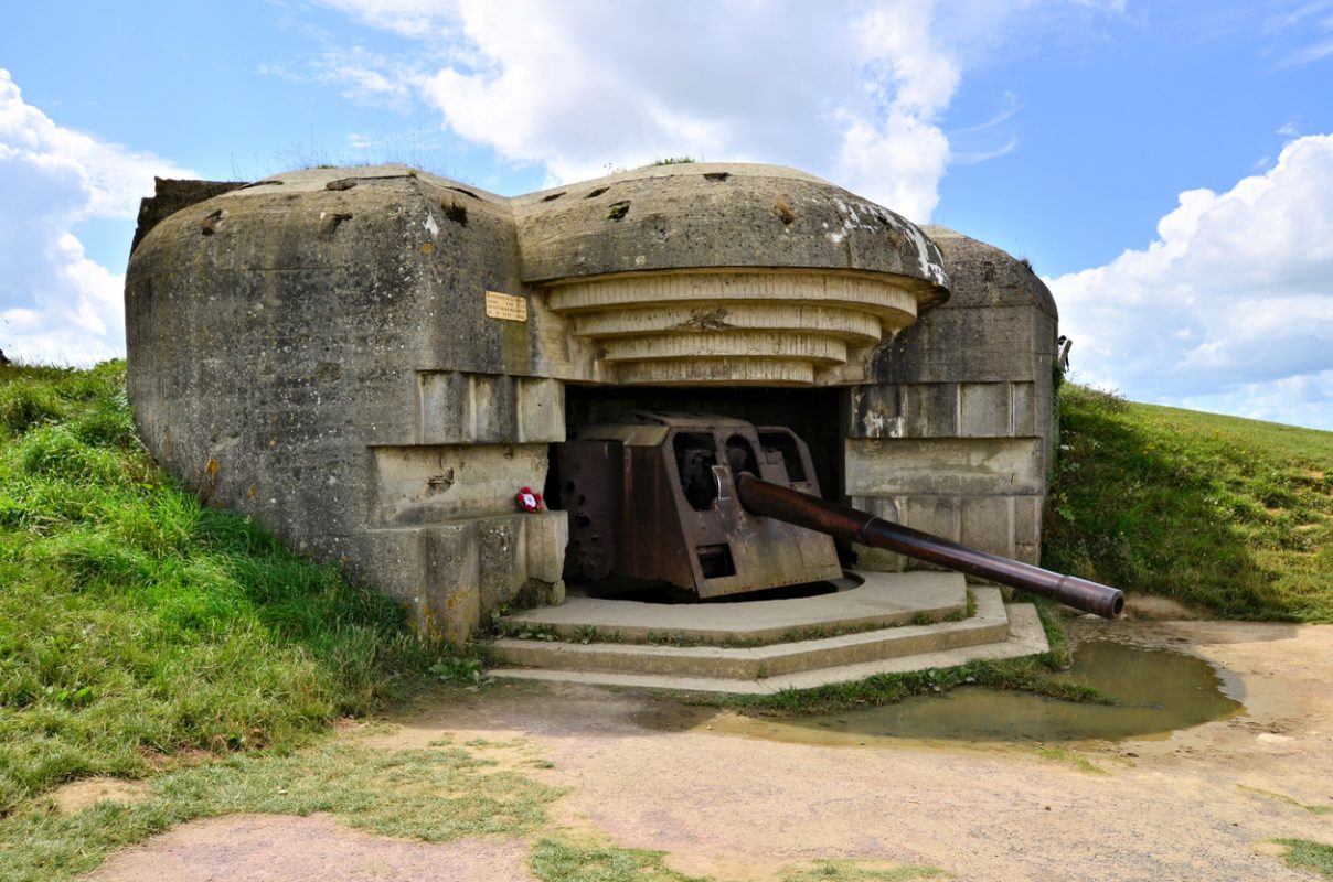 Longues-sur-Mer World War II Gun Battery, Normandy, France