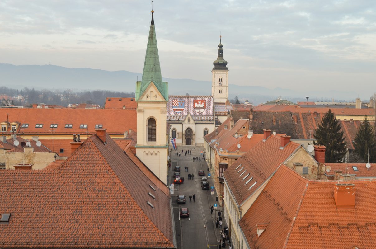 Zagreb Upper Town is the old city dating back to the 11th century, full of red tile roofs and cobblestone streets. It’s the most romantic part of Zagreb.