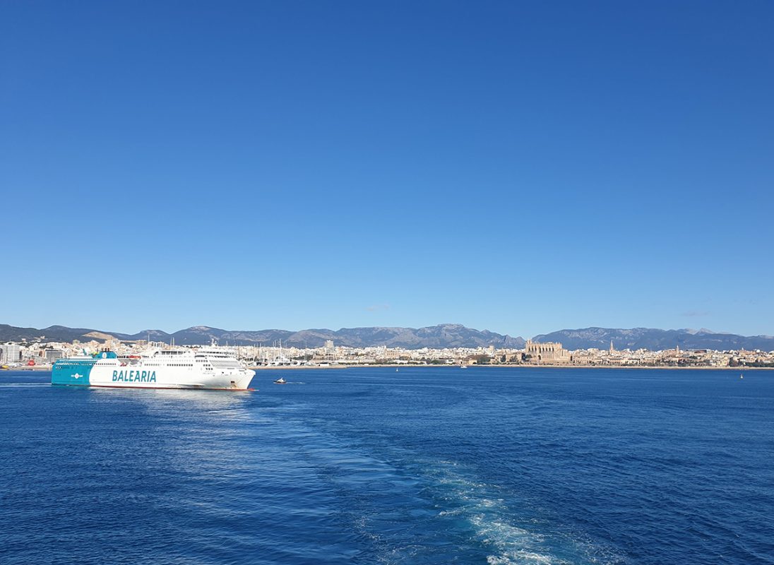 Taking the ferry from Mallorca to Barcelona!