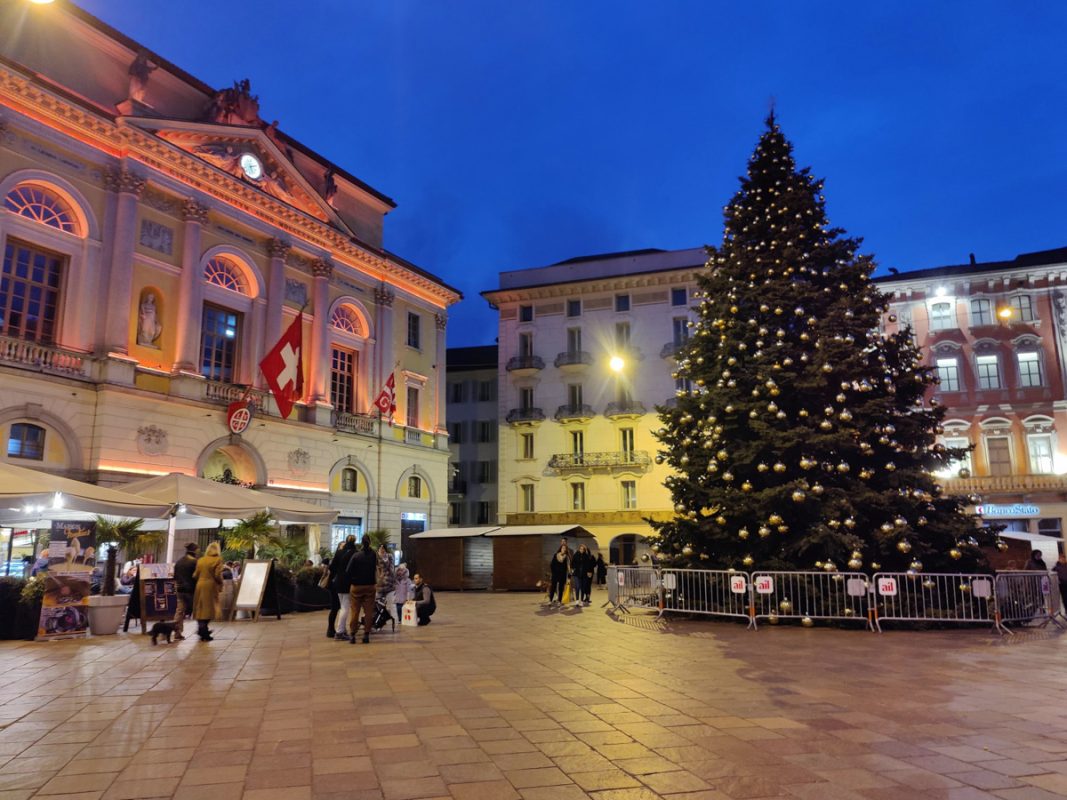 Christmas tree in Lugano