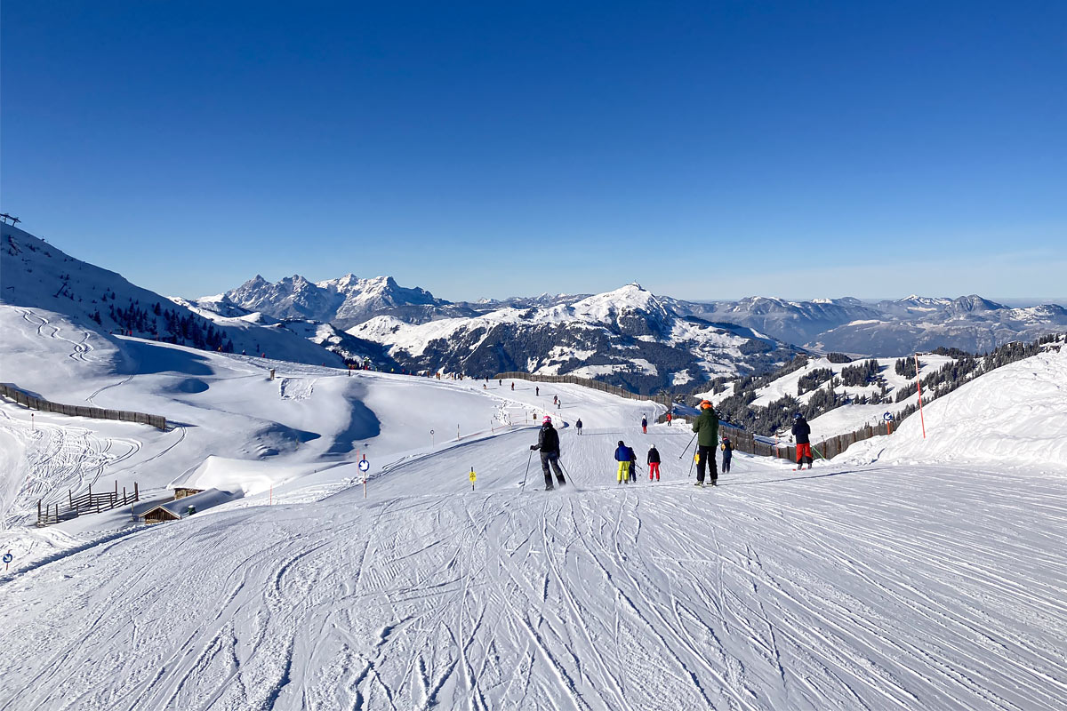 Tyrol in Austria skiing