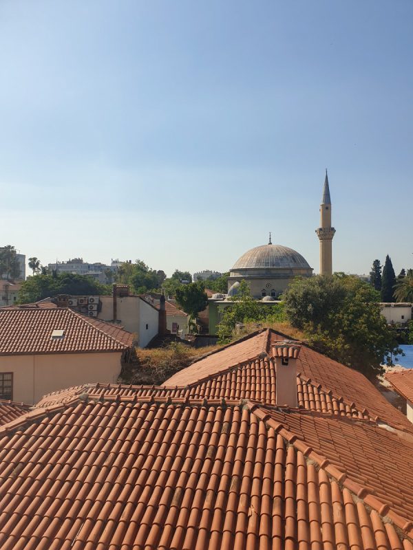Mosque and view over rooftops in Antalya