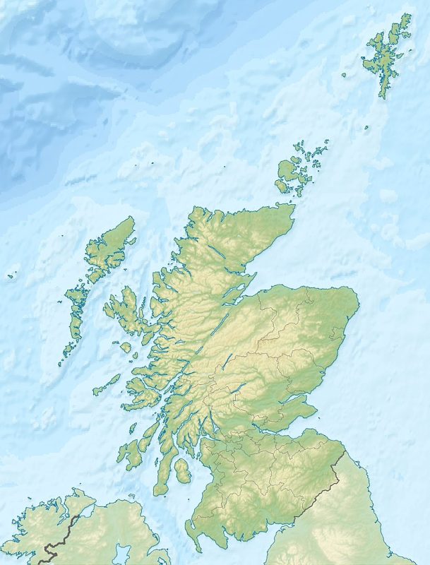 Glasgow's location in Scotland