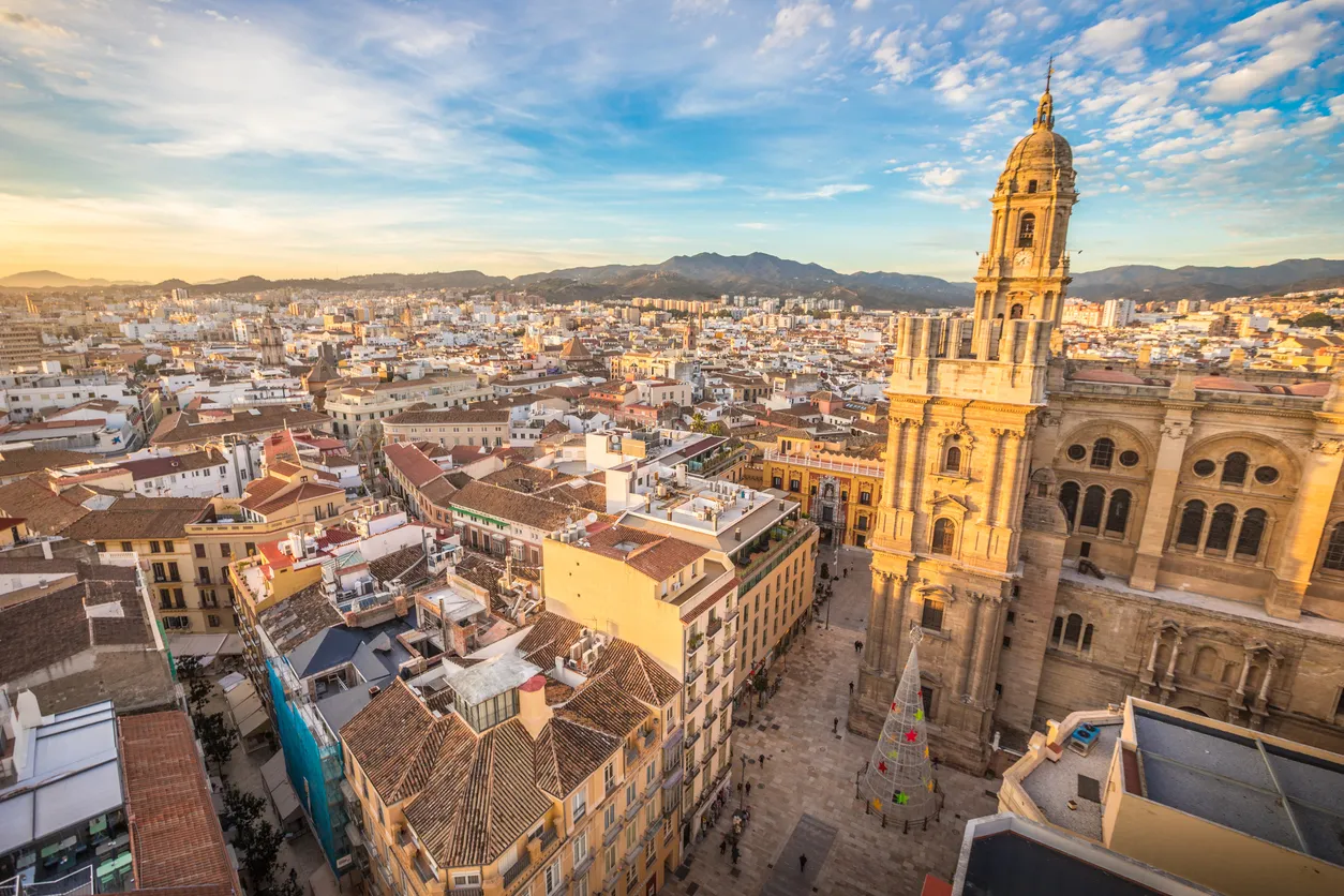 City of Malaga in Spain
