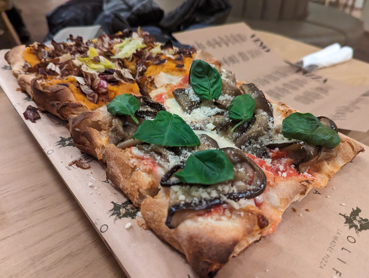 La madre pizza from the pizza restaurant in Reykjavik Iceland