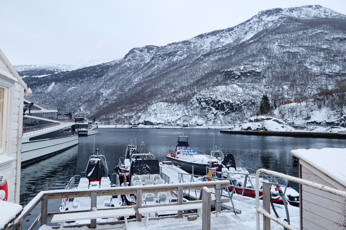 Boats on a fjord in Norway
