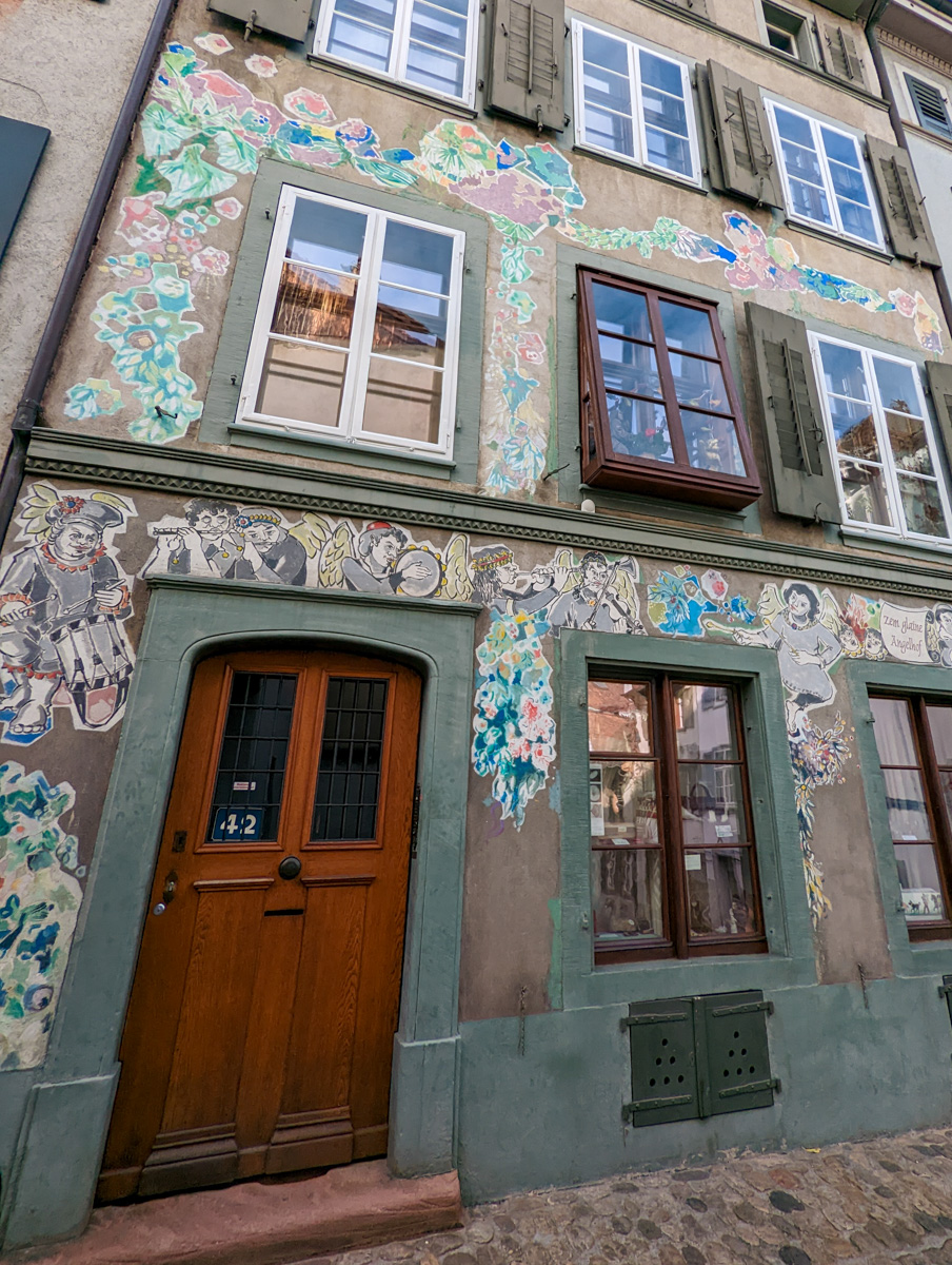 drawings on the walls in Basel.
