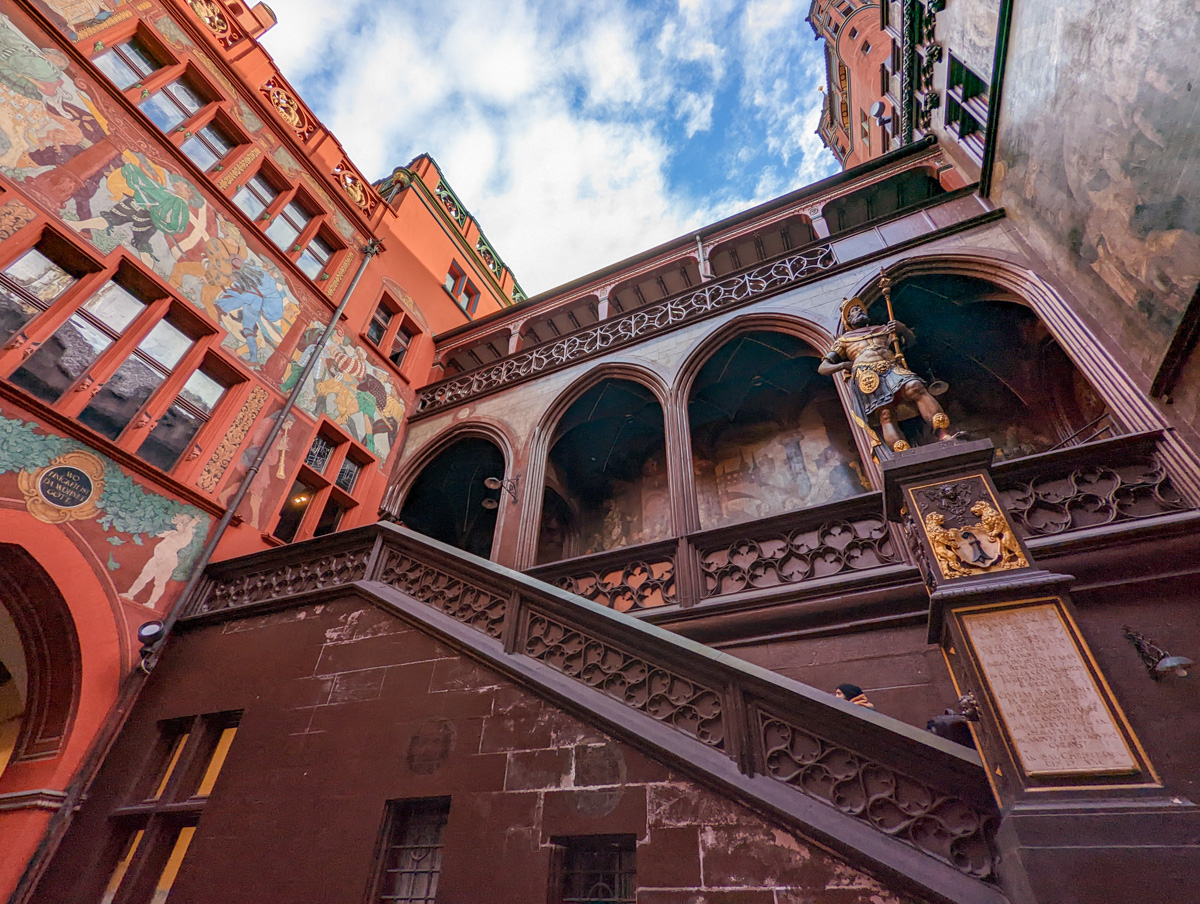 Interesting indoors to the cathedral in Basel
