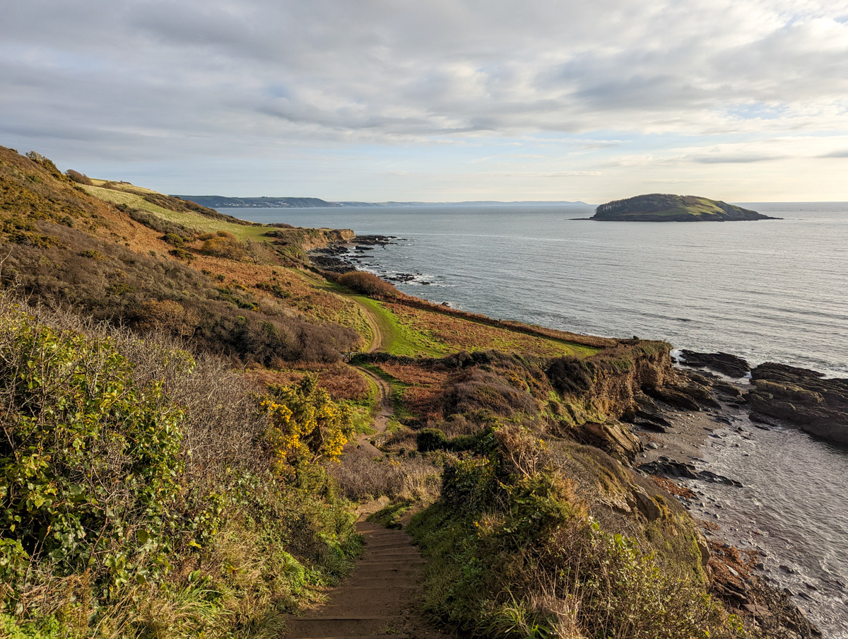 Cornish seaside in the winter season.