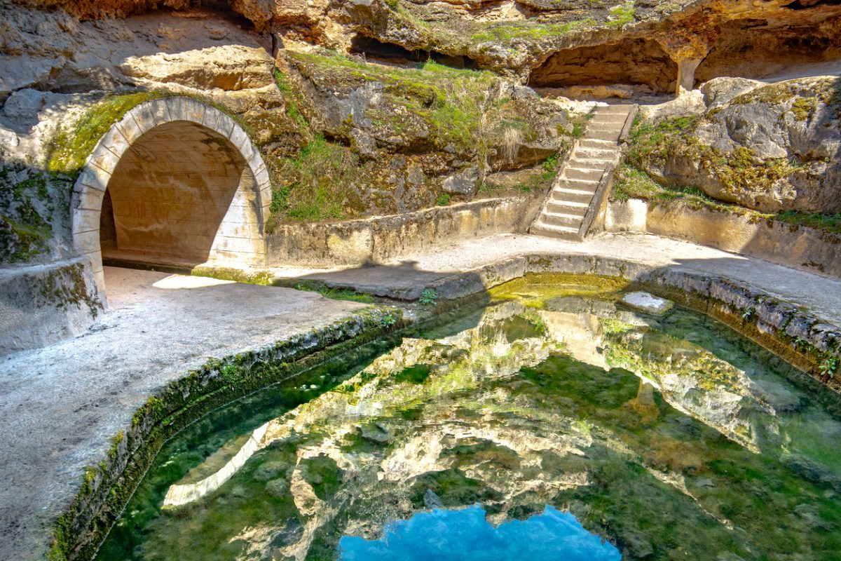 Roman thermal baths in Geoagiu, (Geaoagiu Bai) Hunedoara county, Transylvania, Romania