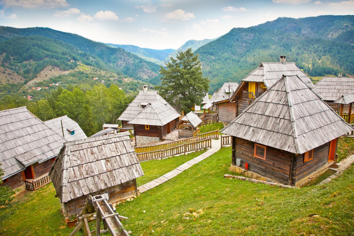 Mecavnik of Drvengrad village on Mokra Gora mountain, Serbia.