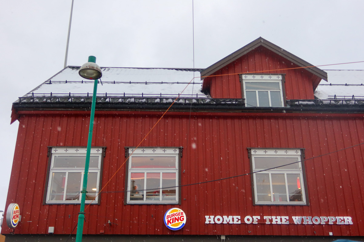 The northernmost burger king in the world in Tromso