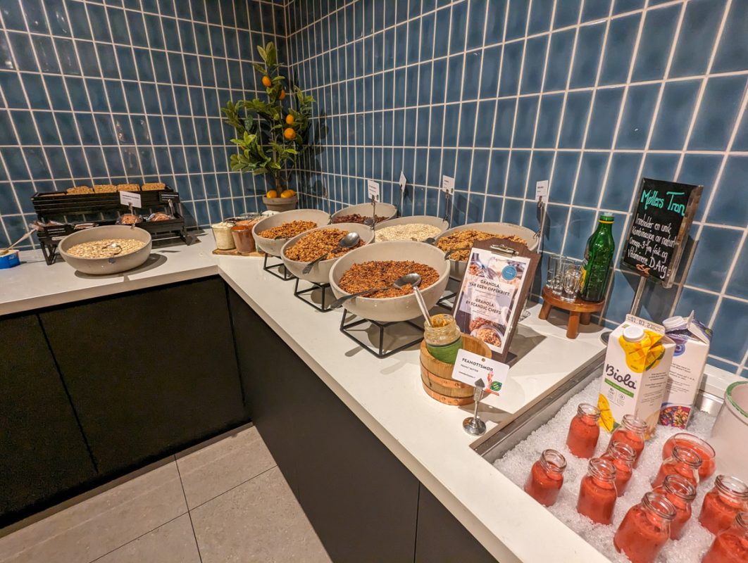 Breakfast buffet at Scandic Torget Hotel