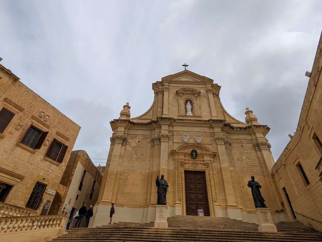Historic building of Victoria in Malta.
