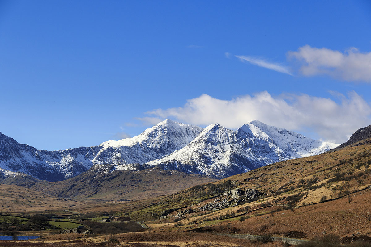 The beautiful landscape of Snowdonia national park, Wales.