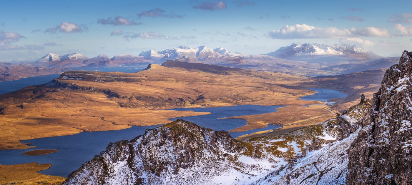 snowy panorama scotland