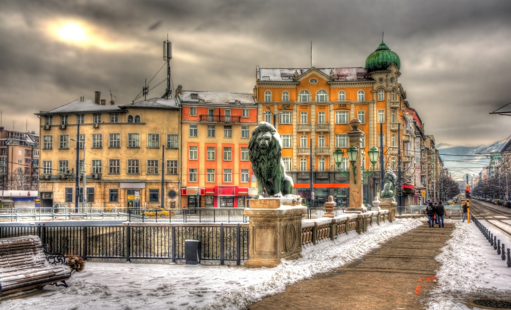 Lions Bridge in Sofia - Bulgaria