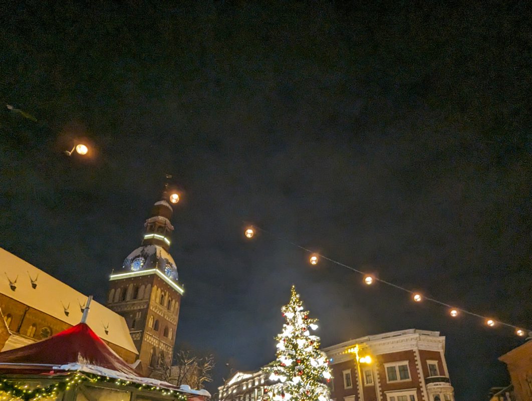 Christmas scenes at the Christmas market in Riga
